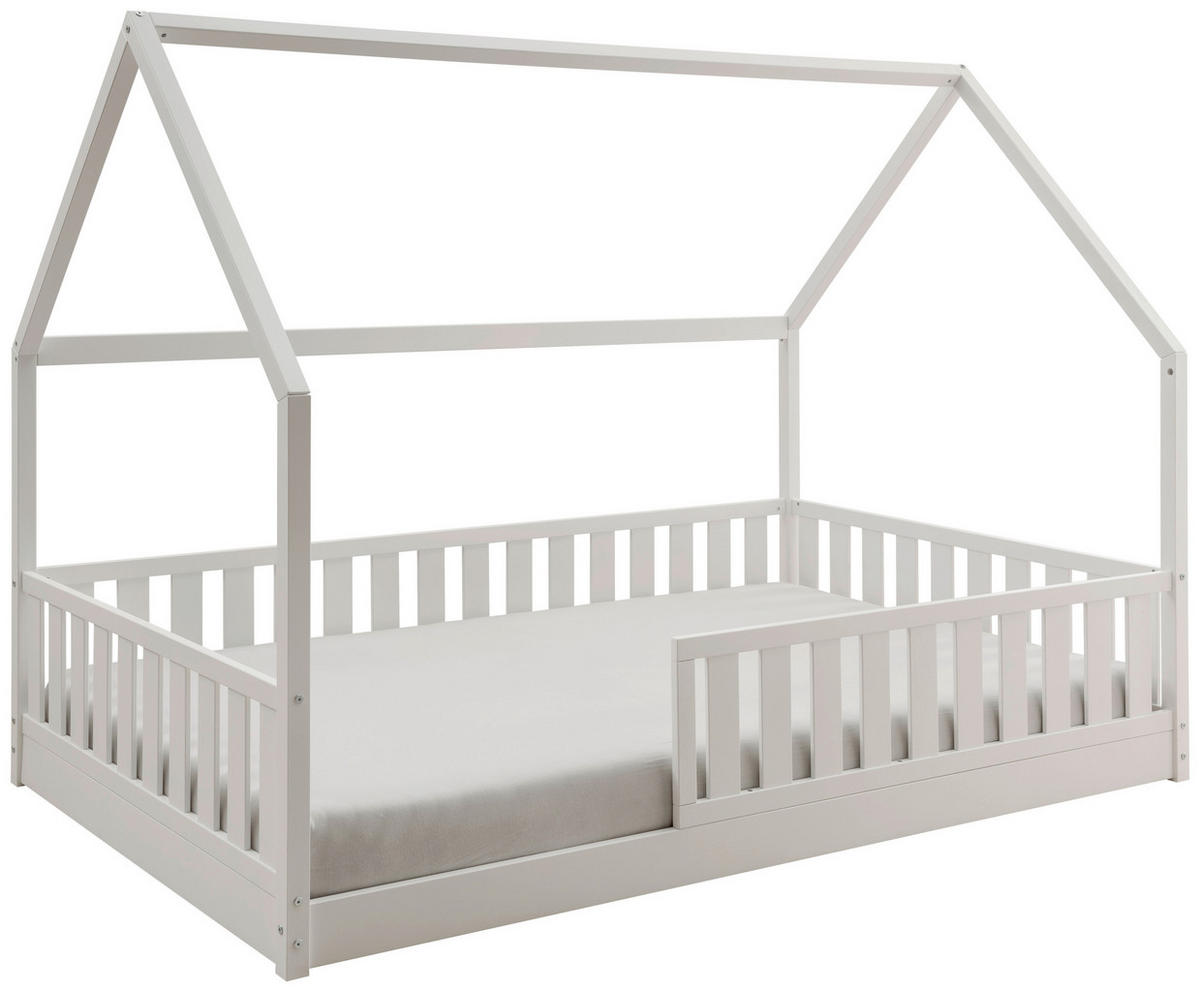 BODENBETT. 120/200 cm  in Weiß  - Weiß, LIFESTYLE, Holz (120/200cm) - Ben'n'jen