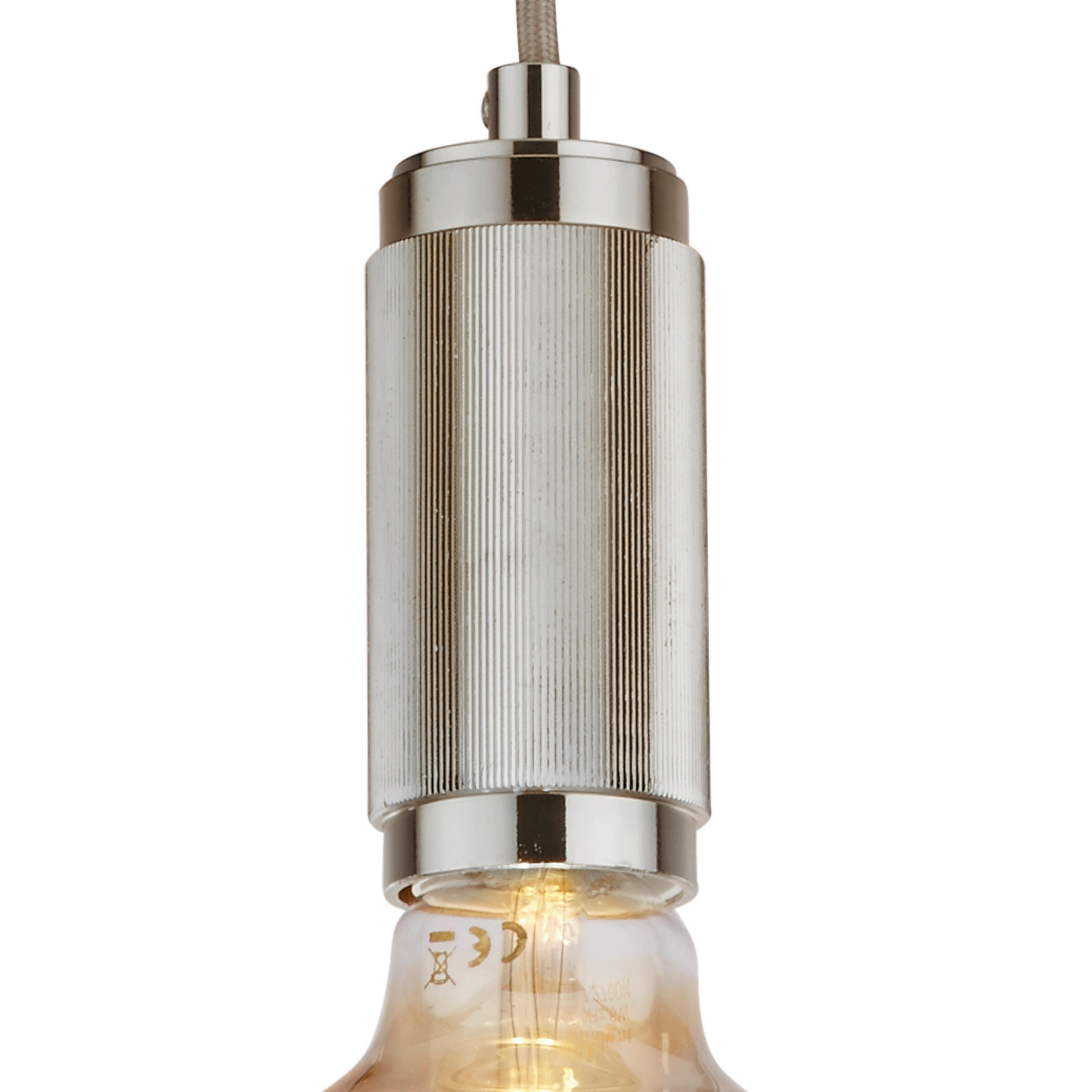 PENDELLEUCHTE 10/300 cm  - Silberfarben, KONVENTIONELL, Metall (10/300cm) - Searchlight