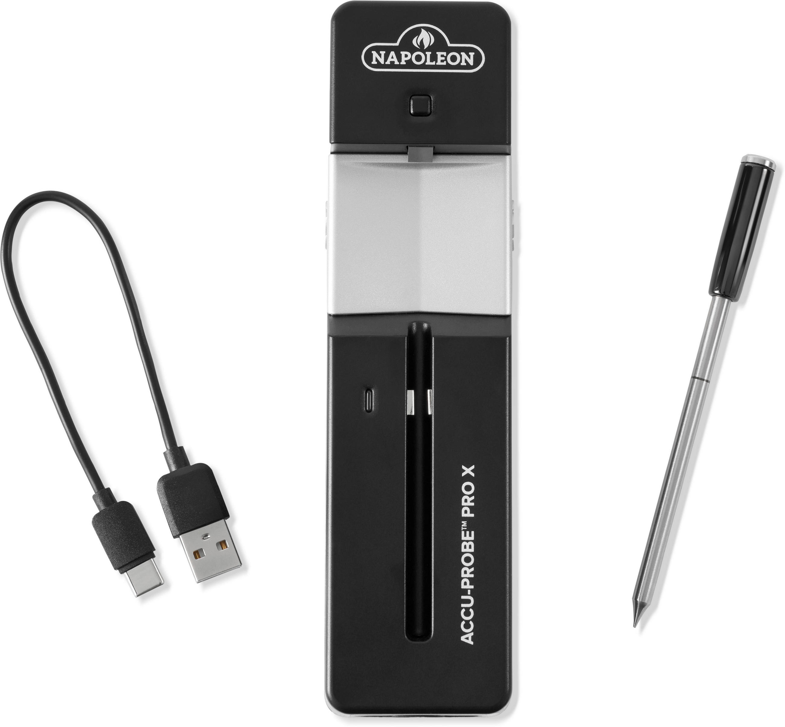 TERMOMETER ZA MESO - črna, Basics, kovina (7,5/22,5cm) - Napoleon