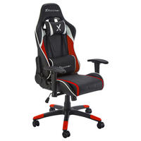 GAMINGSTUHL Rot, Schwarz, Weiß Metall, Kunststoff, Textil   - Rot/Schwarz, MODERN, Kunststoff/Textil (55/113/62,5cm) - X Rocker