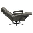 RELAXSESSEL in Textil Graubraun  - Graubraun/Schwarz, Design, Textil/Metall (68/117/85cm) - Cantus