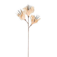 CVIJET DEKORATIVNI  - bijela, Basics, tekstil (61/18/3cm)
