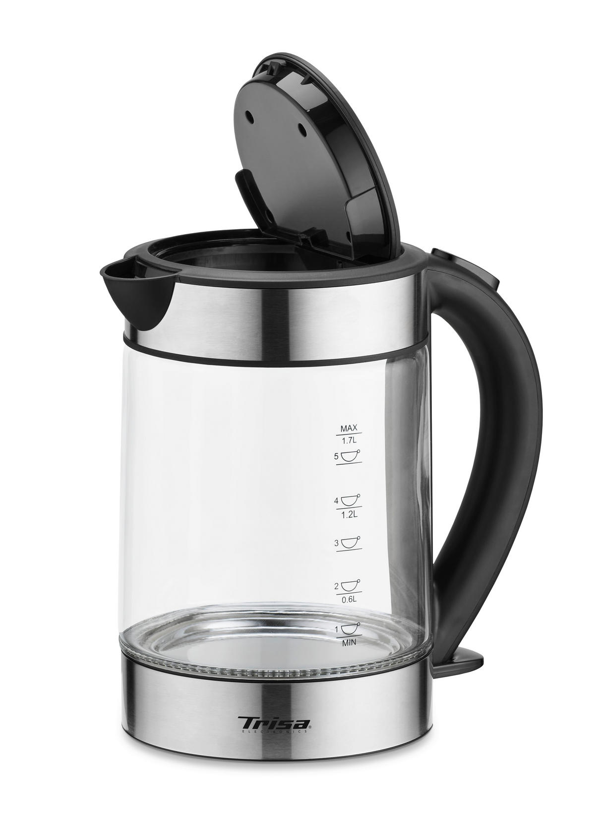 WASSERKOCHER 1,7 l  - Design, Glas (1,7l) - Trisa Electronics