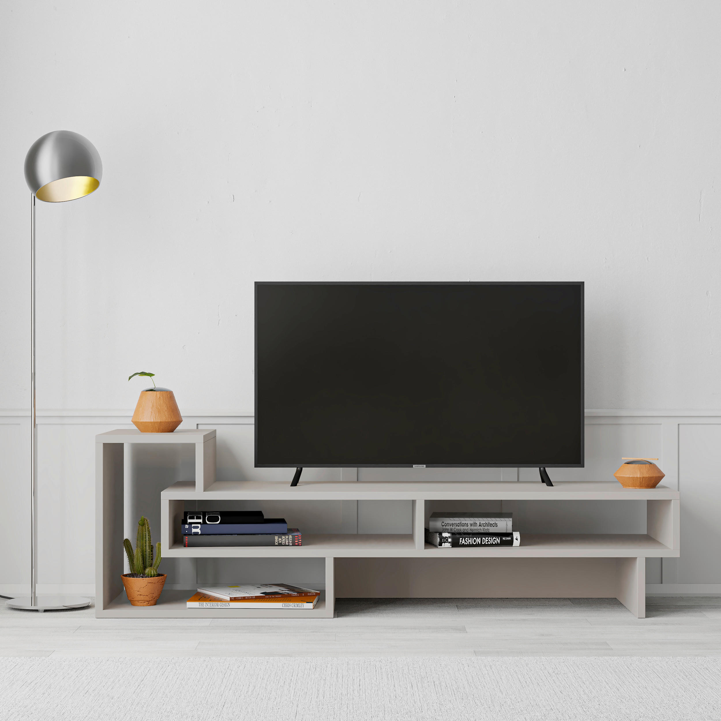 PHONOTISCH - Mokka, Design, Holzwerkstoff (42/136.5/40cm) - Livetastic