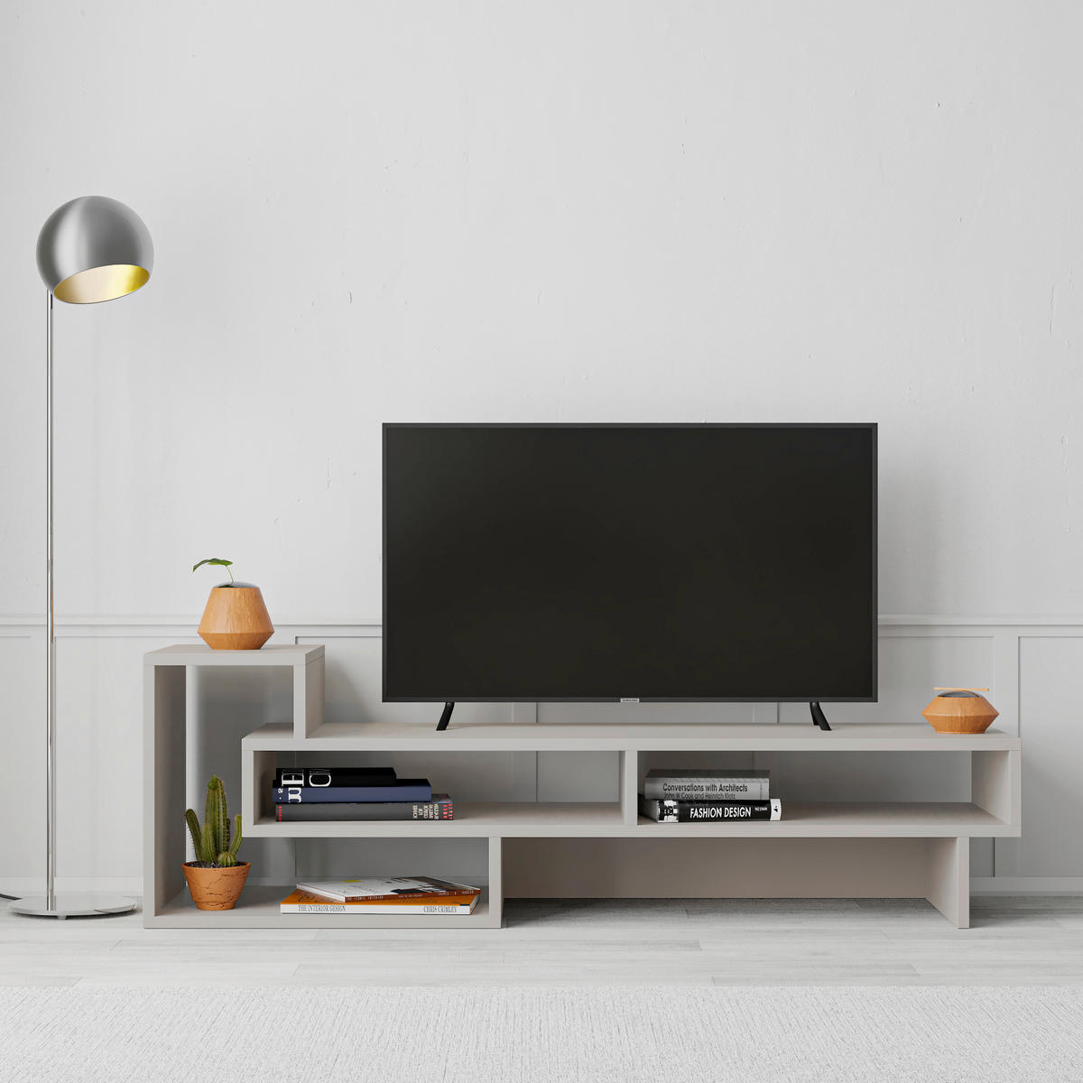 PHONOTISCH - Mokka, Design, Holzwerkstoff (42/136.5/40cm) - Livetastic