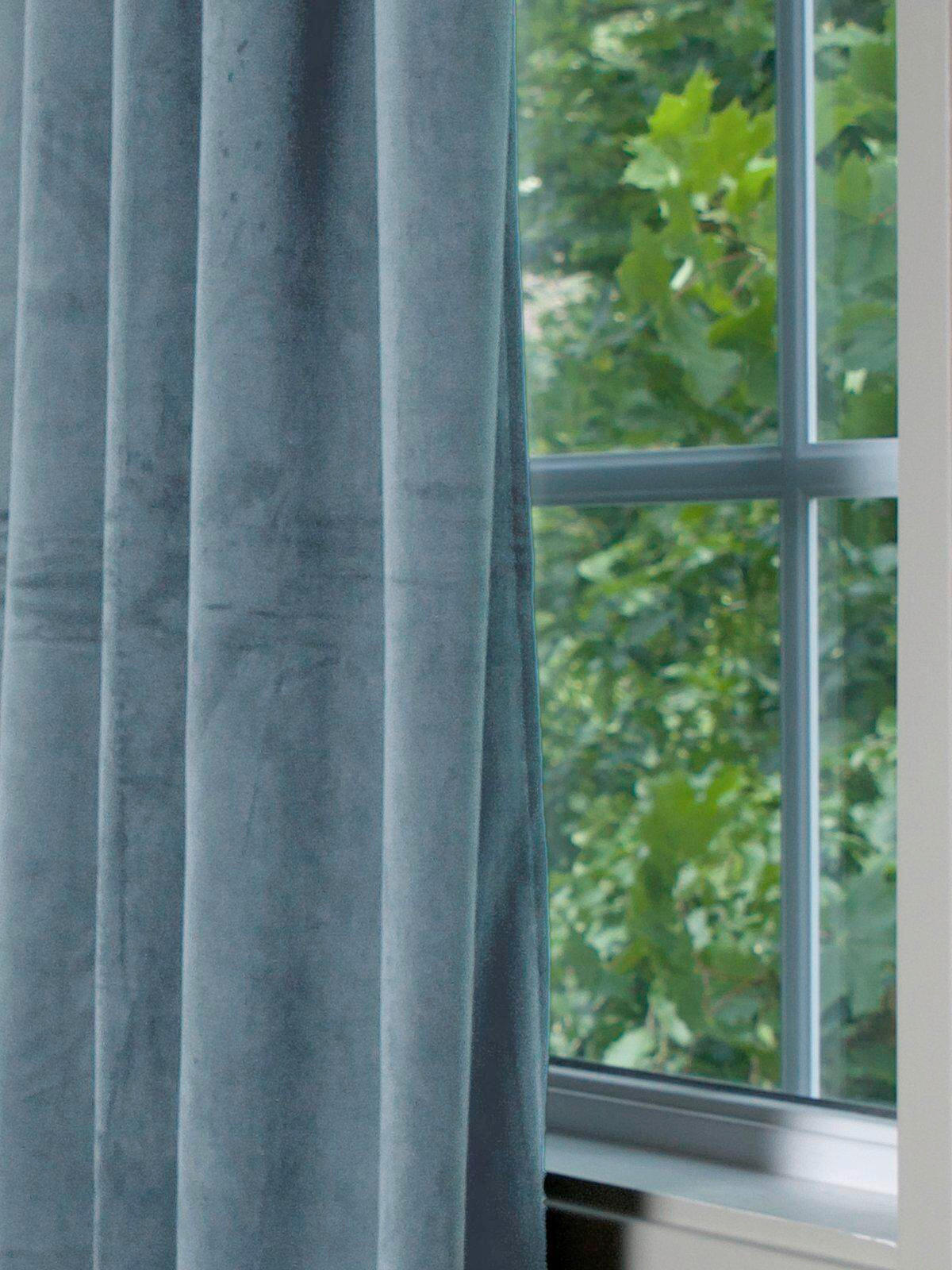 HOTOVÝ ZÁVĚS, zatemnění, 135/280 cm - světle modrá, Basics, textil (135/280cm) - Svanefors