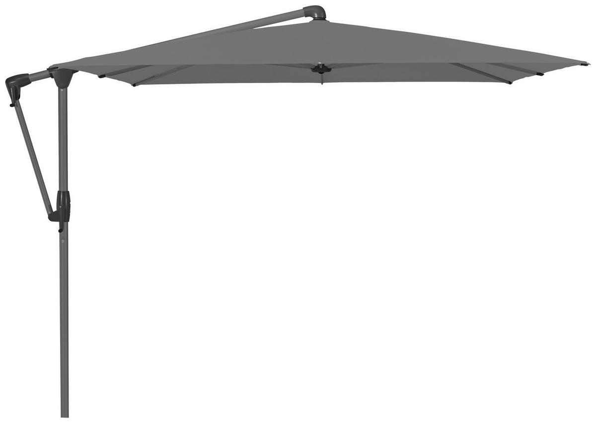 AMPELSCHIRM 270 x 270 cm Grau  - Anthrazit/Grau, Design, Textil/Metall (270/270cm) - Glatz