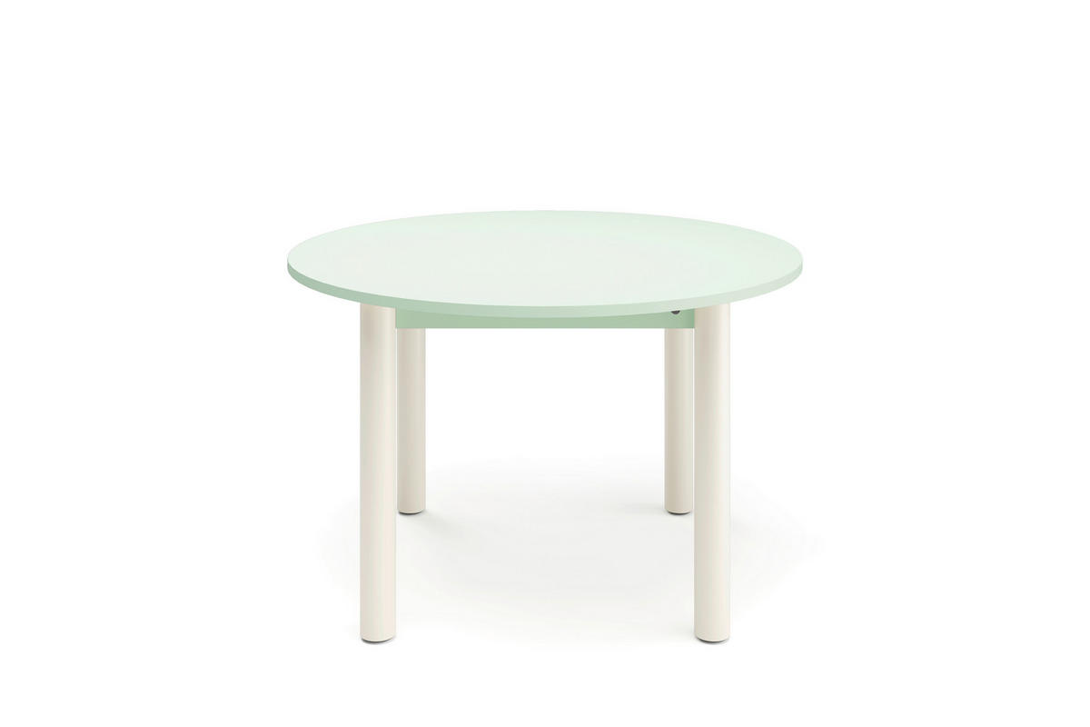 ESSTISCH in Metall, Holzwerkstoff 120/120/76 cm  - Salbeigrün/Weiß, Natur, Holzwerkstoff/Metall (120/120/76cm) - Tom Tailor