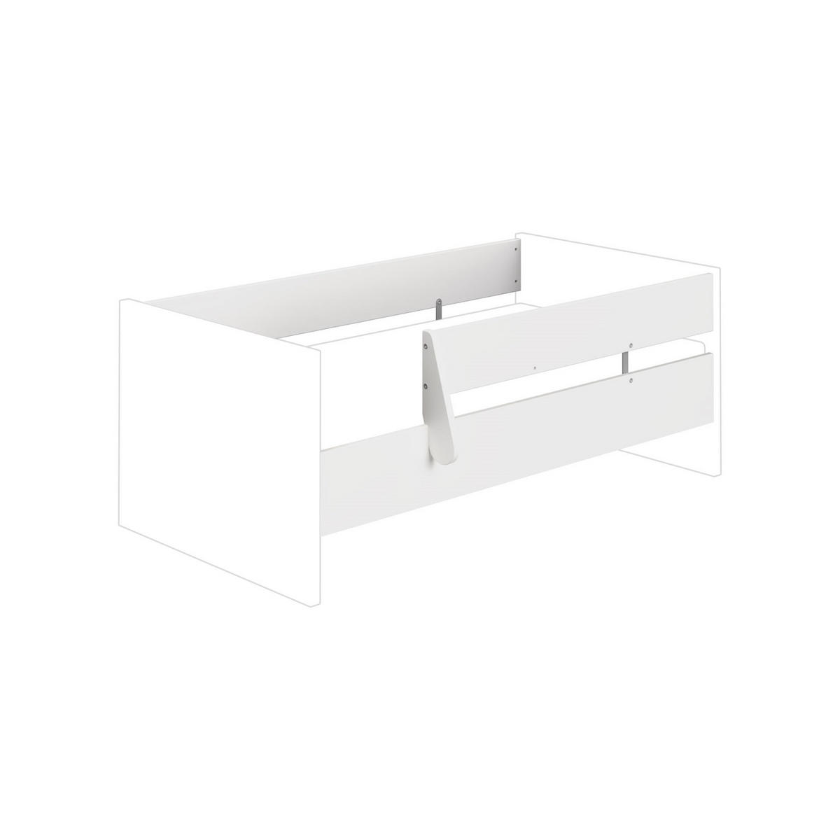 BABYBETT-SICHERHEITSSET - Weiß, Basics, Holzwerkstoff (139,0cm) - Paidi