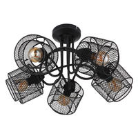 DECKENSTRAHLER 46/27,5 cm   - Schwarz, Design, Metall (46/27,5cm) - Globo