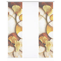 FLÄCHENVORHANG  3 Stück  blickdicht  60/245 cm   - Cognac/Goldfarben, Natur, Textil (60/245cm)