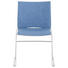 STUHL in Metall, Textil Blau, Chromfarben - Blau/Chromfarben, Design, Textil/Metall (56,5/82,5/54cm) STUHL in Metall, Textil Blau, Chromfarben - Blau/Chromfarben, Design, Textil/Metall (56,5/82,5/54cm)
