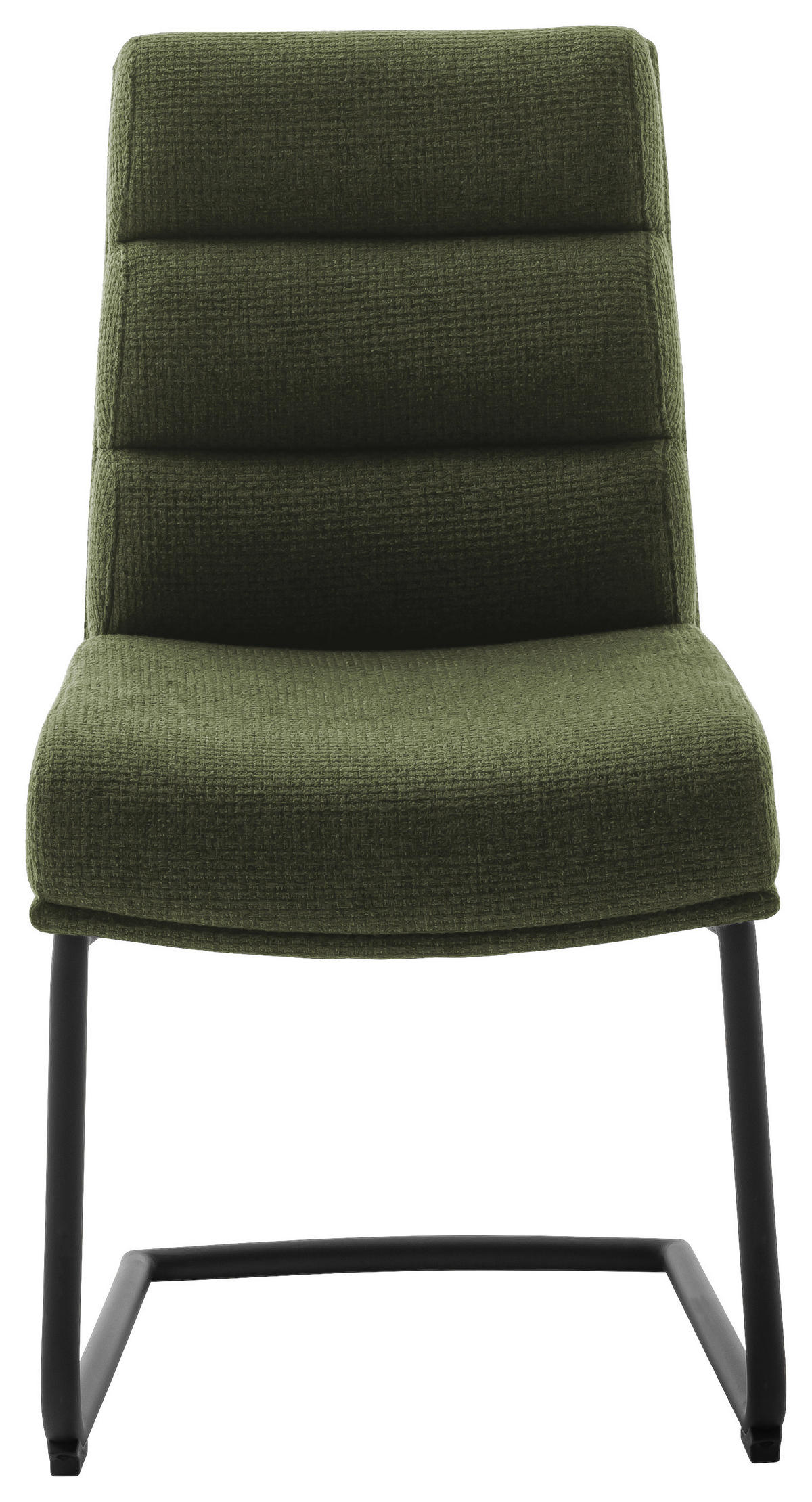 SCHWINGSTUHL  in Stahl Webstoff  - Schwarz/Olivgrün, Design, Textil/Metall (47/90/64cm) - Dieter Knoll