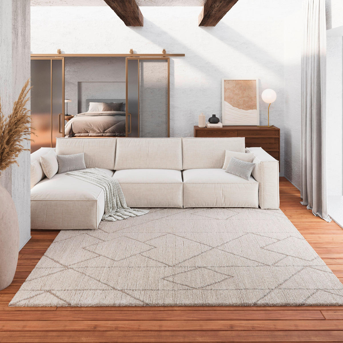 WEBTEPPICH 80/150 cm Pelle Beige  - Beige, Design, Textil (80/150cm) - Novel