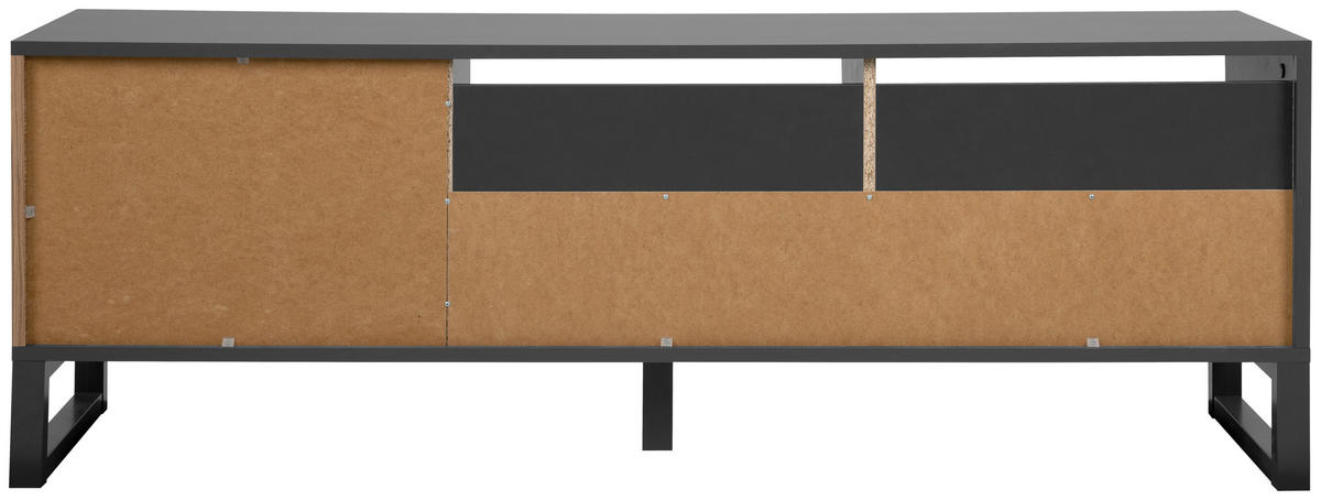KOMODA POD TELEVIZI, antracitová,  - antracitová, Design, kompozitní dřevo/plast (160/56/40cm) - MID.YOU