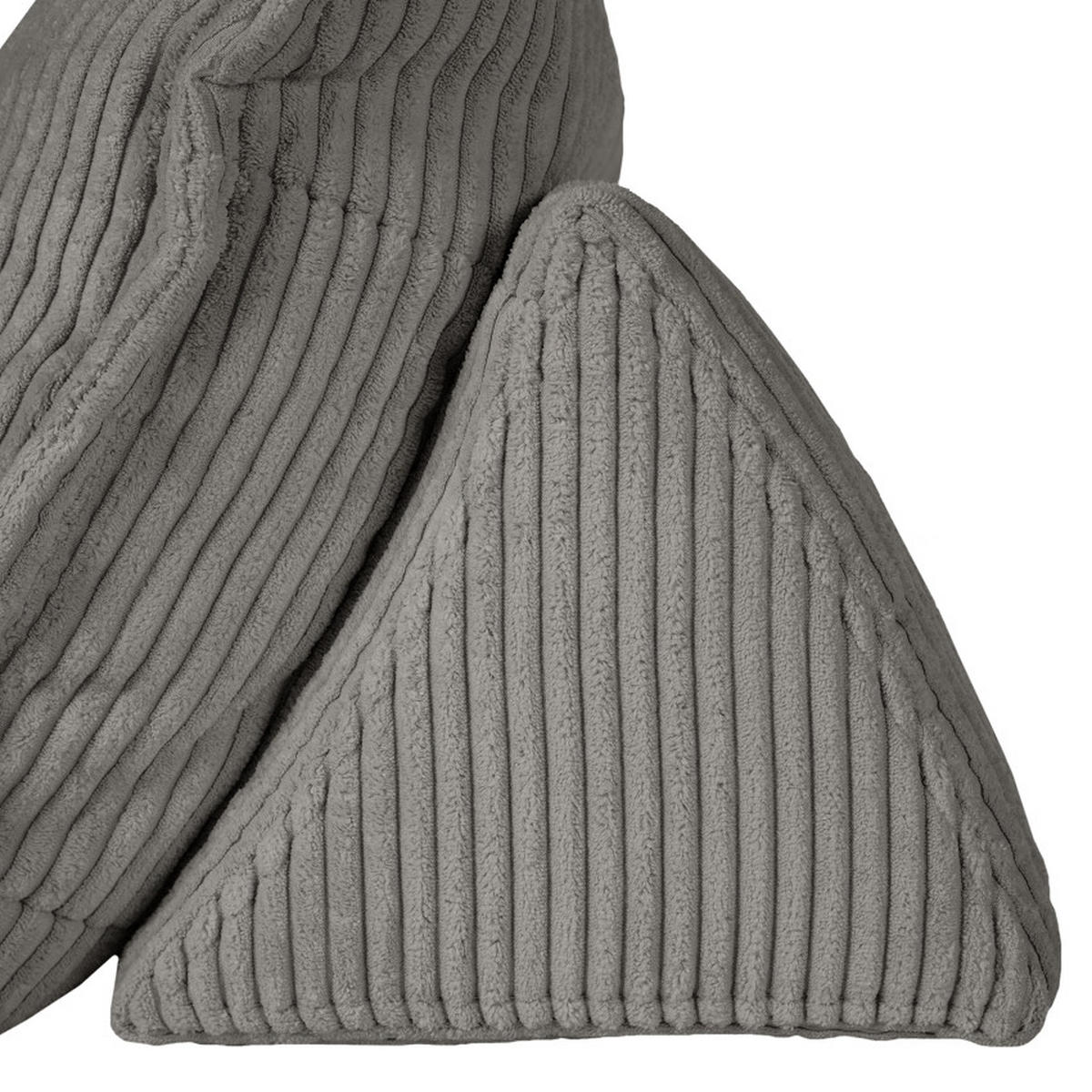 RÜCKENKISSEN   83/25/42 cm  - Anthrazit, Modern, Textil (83/25/42cm) - Trendmanufaktur