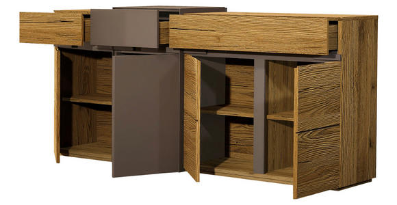 SIDEBOARD Taupe, Wildeiche  180/91/47 cm  - Taupe/Wildeiche, Design, Holz/Holzwerkstoff (180/91/47cm) - Novel