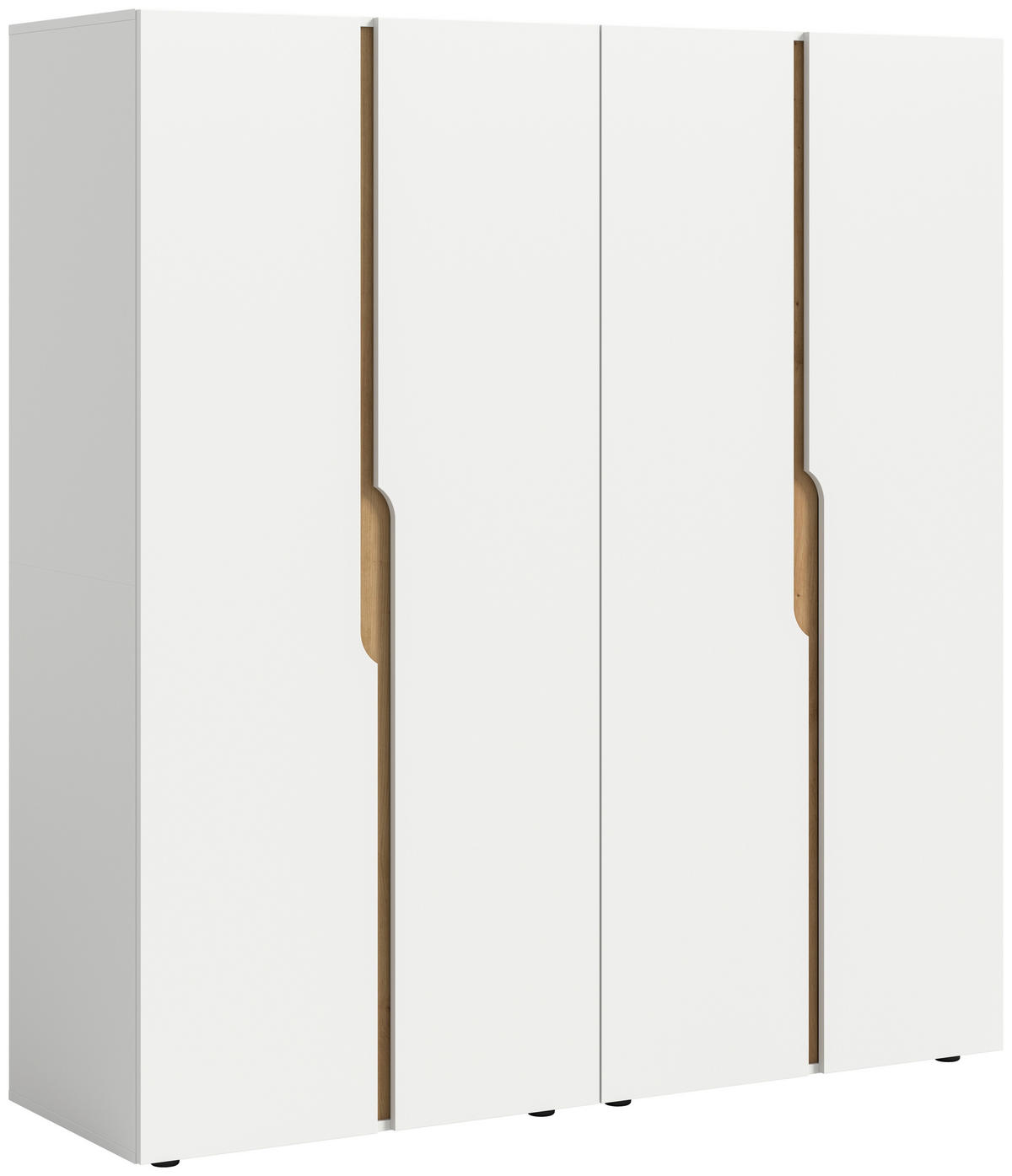 DREHTÜRENSCHRANK  in Weiß  - Weiß, MODERN, Holzwerkstoff (160/180/51cm) - MID.YOU