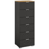KOMMODE 40/119/42 cm  in Graphitfarben, Eiche Artisan  - Alufarben/Graphitfarben, Trend, Holzwerkstoff/Kunststoff (40/119/42cm) - Stylife