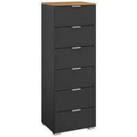 KOMMODE 40/119/42 cm  in Graphitfarben, Eiche Artisan  - Alufarben/Graphitfarben, Trend, Holzwerkstoff/Kunststoff (40/119/42cm) - Stylife