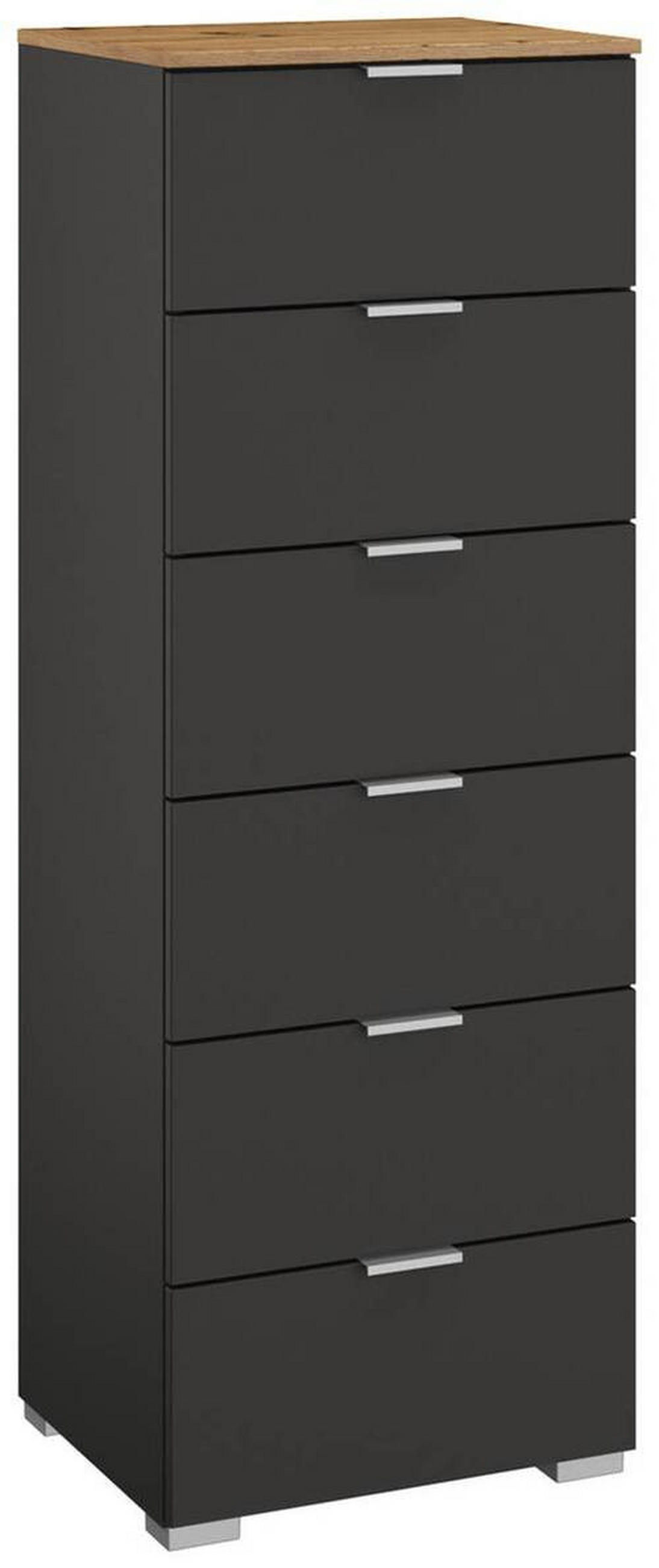 KOMMODE 40/119/42 cm  in Graphitfarben, Eiche Artisan  - Alufarben/Graphitfarben, Trend, Holzwerkstoff/Kunststoff (40/119/42cm) - Stylife
