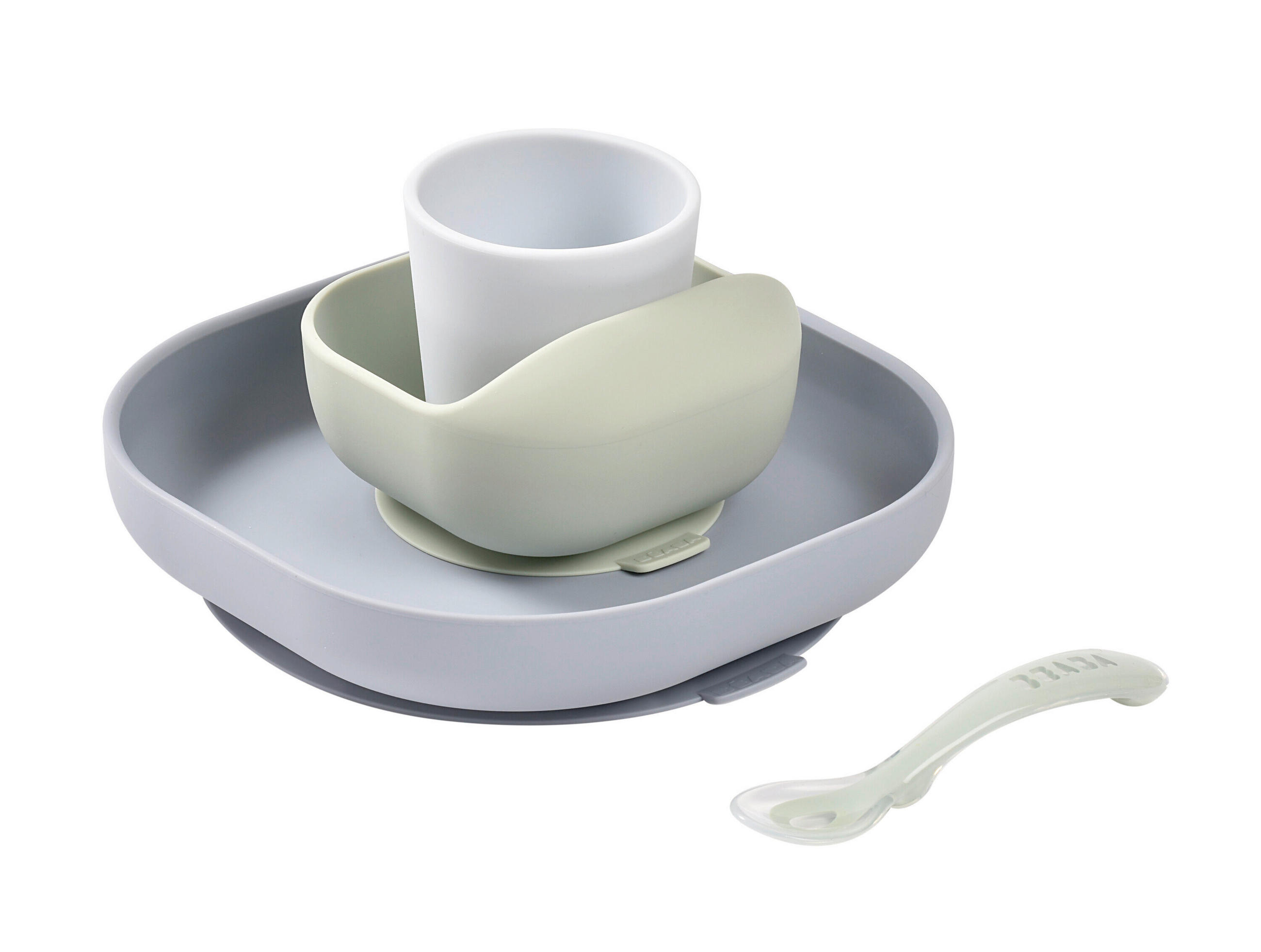 ESSSET Essset  - Salbeigrün/Perlmutt, Basics, Kunststoff (18/18/7cm) - Beaba