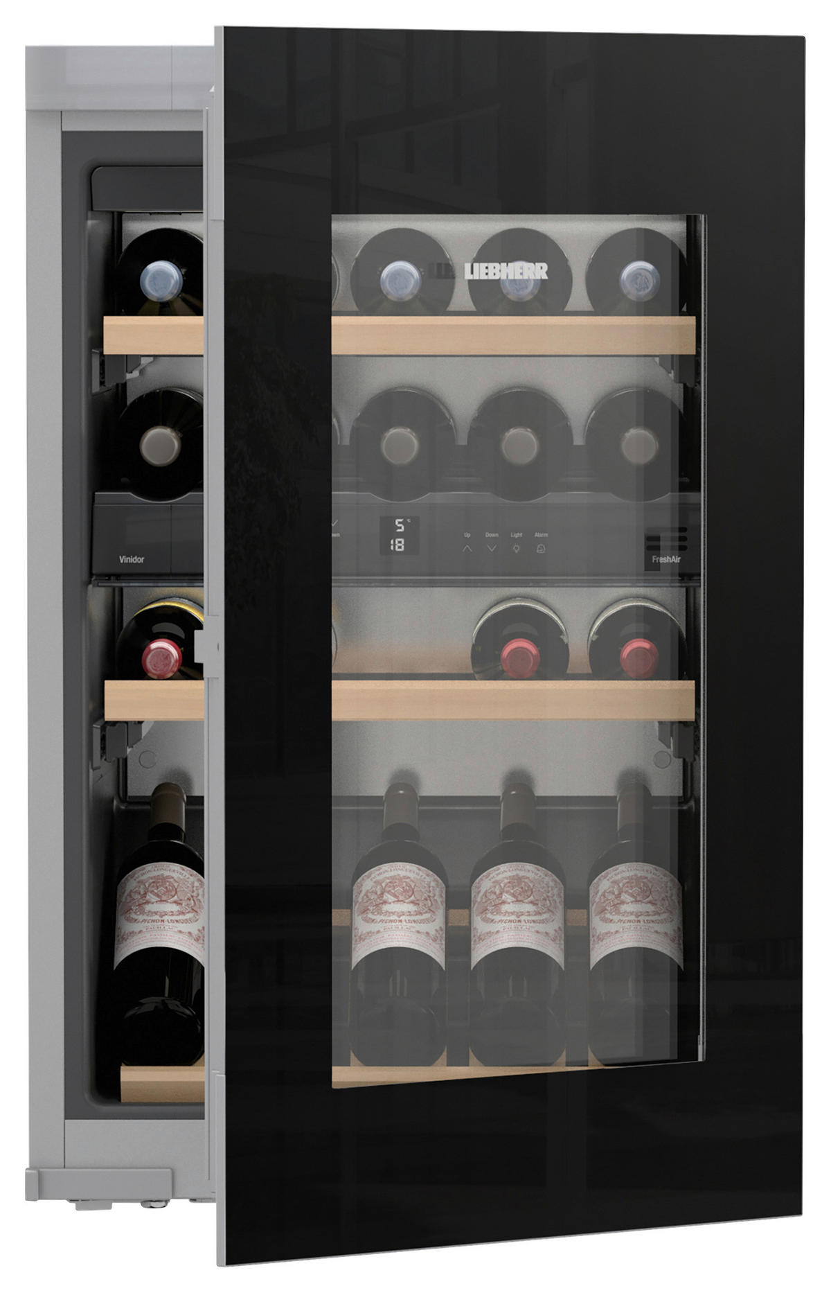 WEINKÜHLSCHRANK EWTGB1683-26  - Schwarz, Basics, Glas/Metall (59,5/90,6/57,2cm) - Liebherr