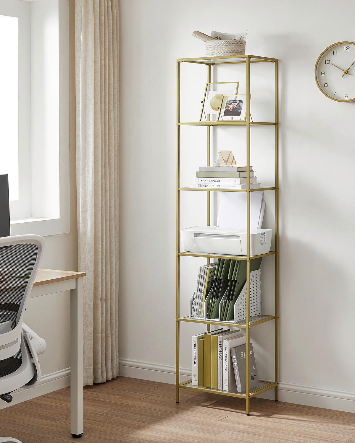 REGAL Goldfarben  - Goldfarben, Basics, Glas/Metall (40/177.3/30cm) - Boxxx