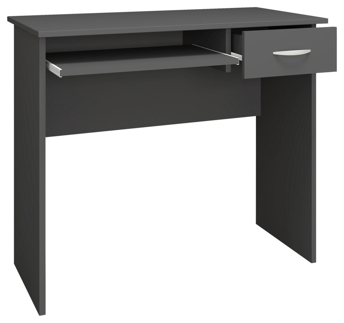 SCHREIBTISCH 85/50/75 cm  in Anthrazit  - Anthrazit/Alufarben, MODERN, Holzwerkstoff/Metall (85/50/75cm) - MID.YOU