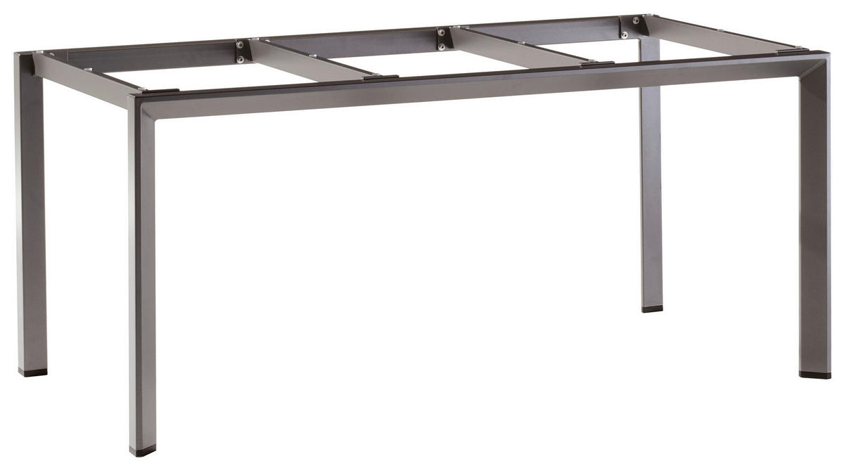 GARTENTISCHGESTELL 160/90/74 cm Metall  - Grau, Design, Metall (160/90/74cm) - Sieger