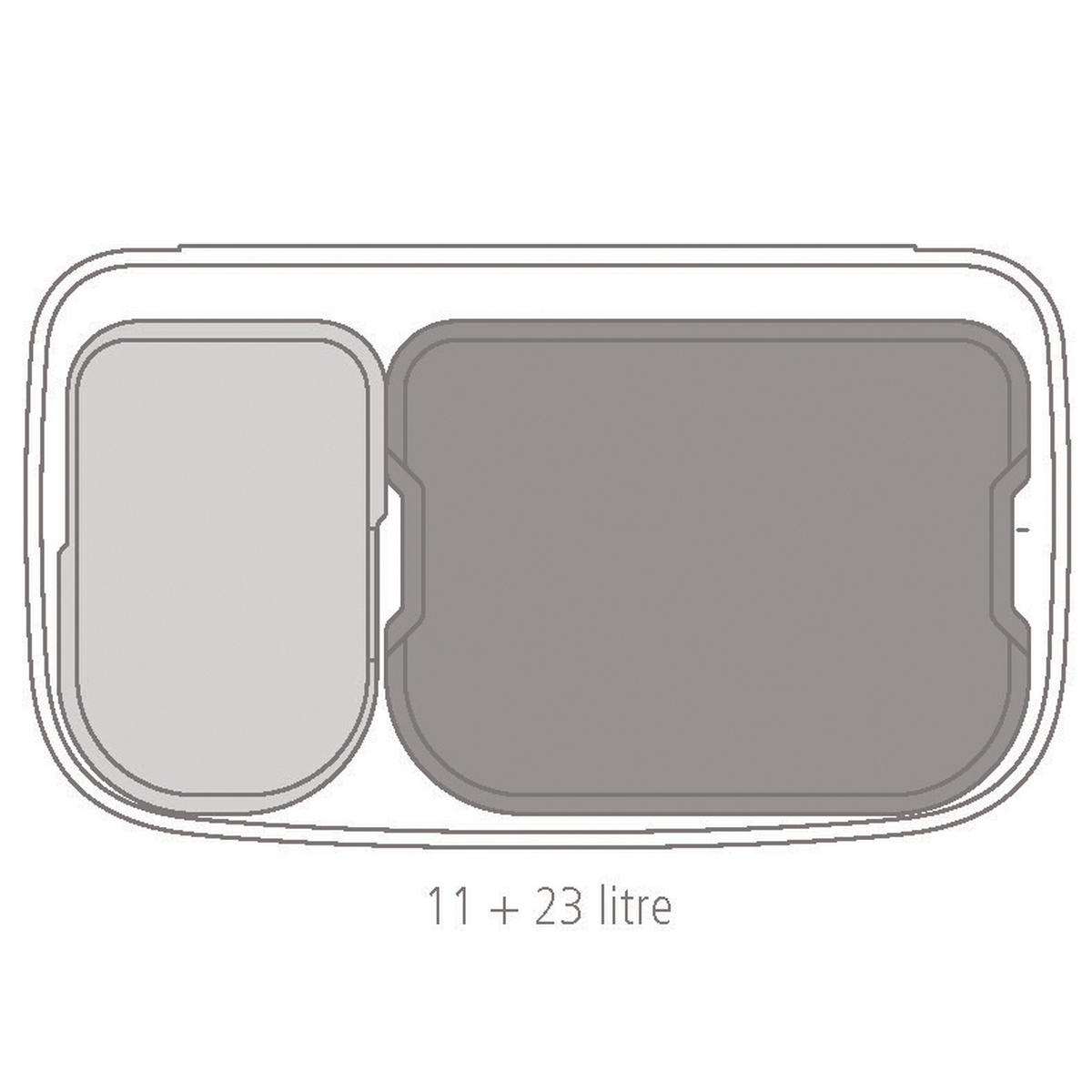 ODPADKOVÝ KOŠ  34 l - bílá, Design, kov/plast (54/68/31,5cm) - Brabantia