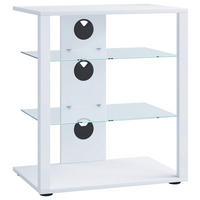 TV-RACK - Weiss/Schwarz, Basics, Holzwerkstoff/Kunststoff (60/70/41cm) - MID.YOU