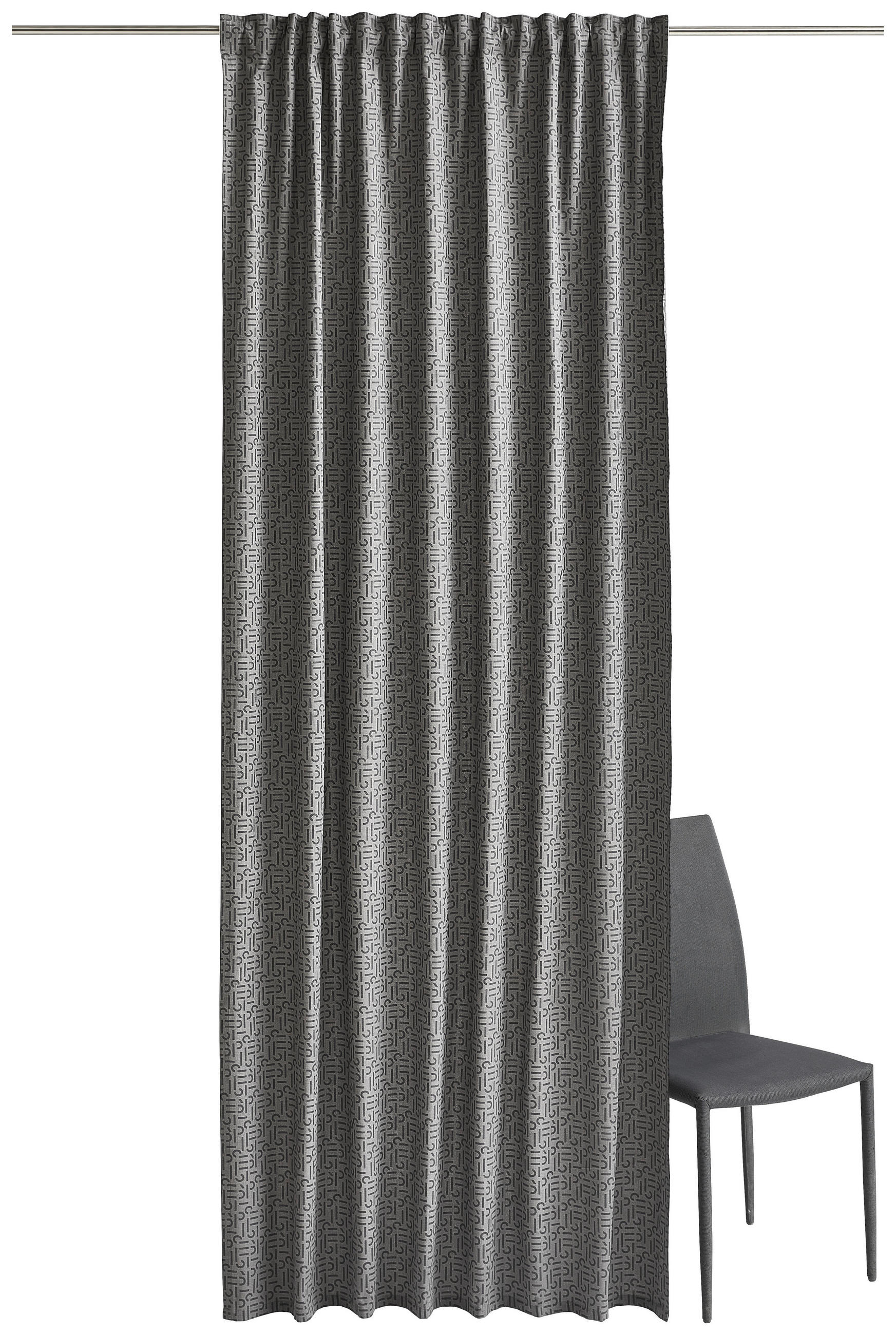 FERTIGVORHANG E-Scatter blickdicht 130/250 cm   - Anthrazit, Design, Textil (130/250cm) - Esprit