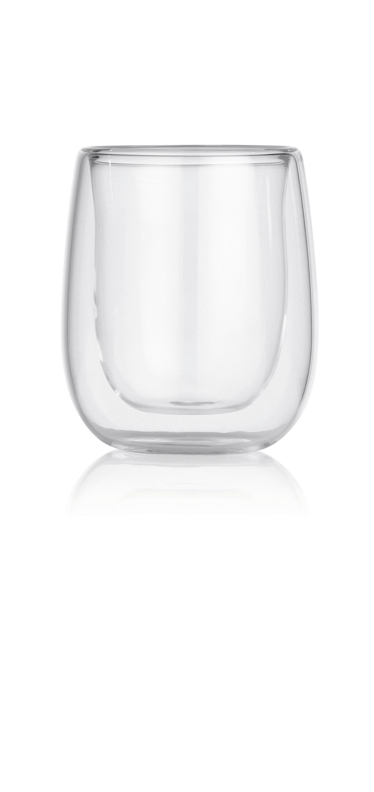 Espressothermogläser 4er Set  4-teilig  - Transparent, Basics, Glas (5,5/6,5/7,5cm) - GOURMETMAXX