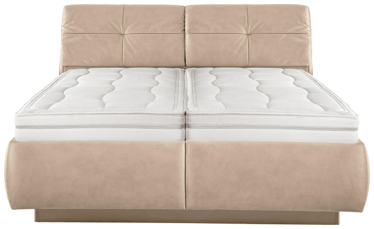 POLSTERBETT 180/200 cm  in Beige  - Weiss/Beige, Konventionell, Holz/Holzwerkstoff (180/200cm) - Beldomo - Sleep