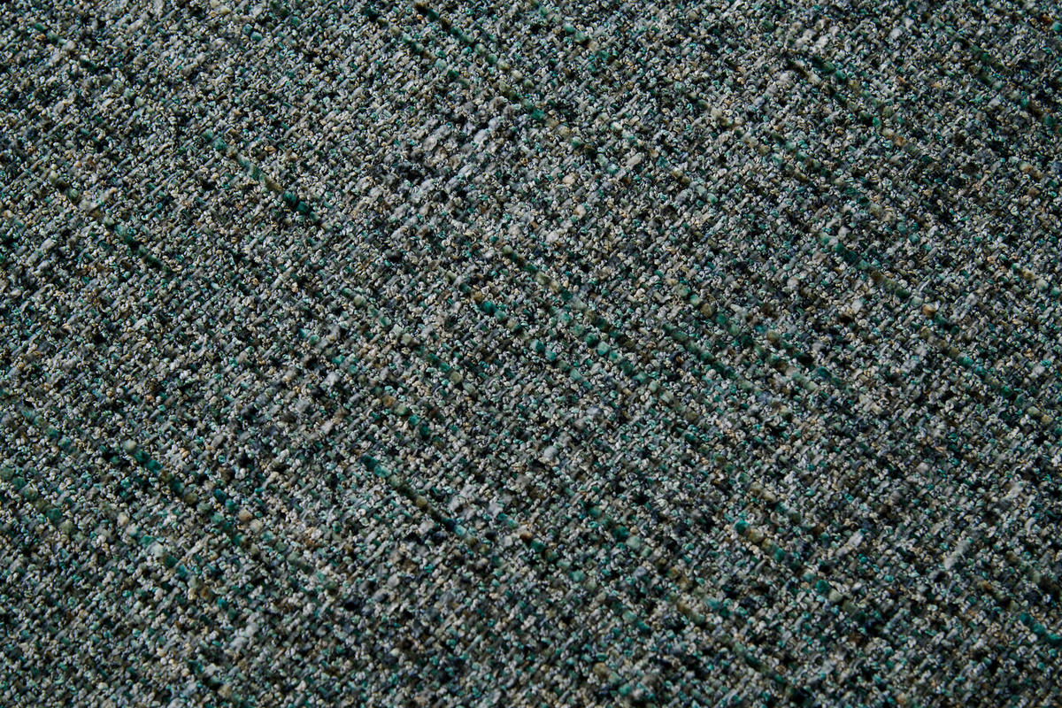 ARMLEHNSTUHL  in Eisen Webstoff  - Türkis/Schwarz, Design, Textil/Metall (61/83/61cm) - Novel