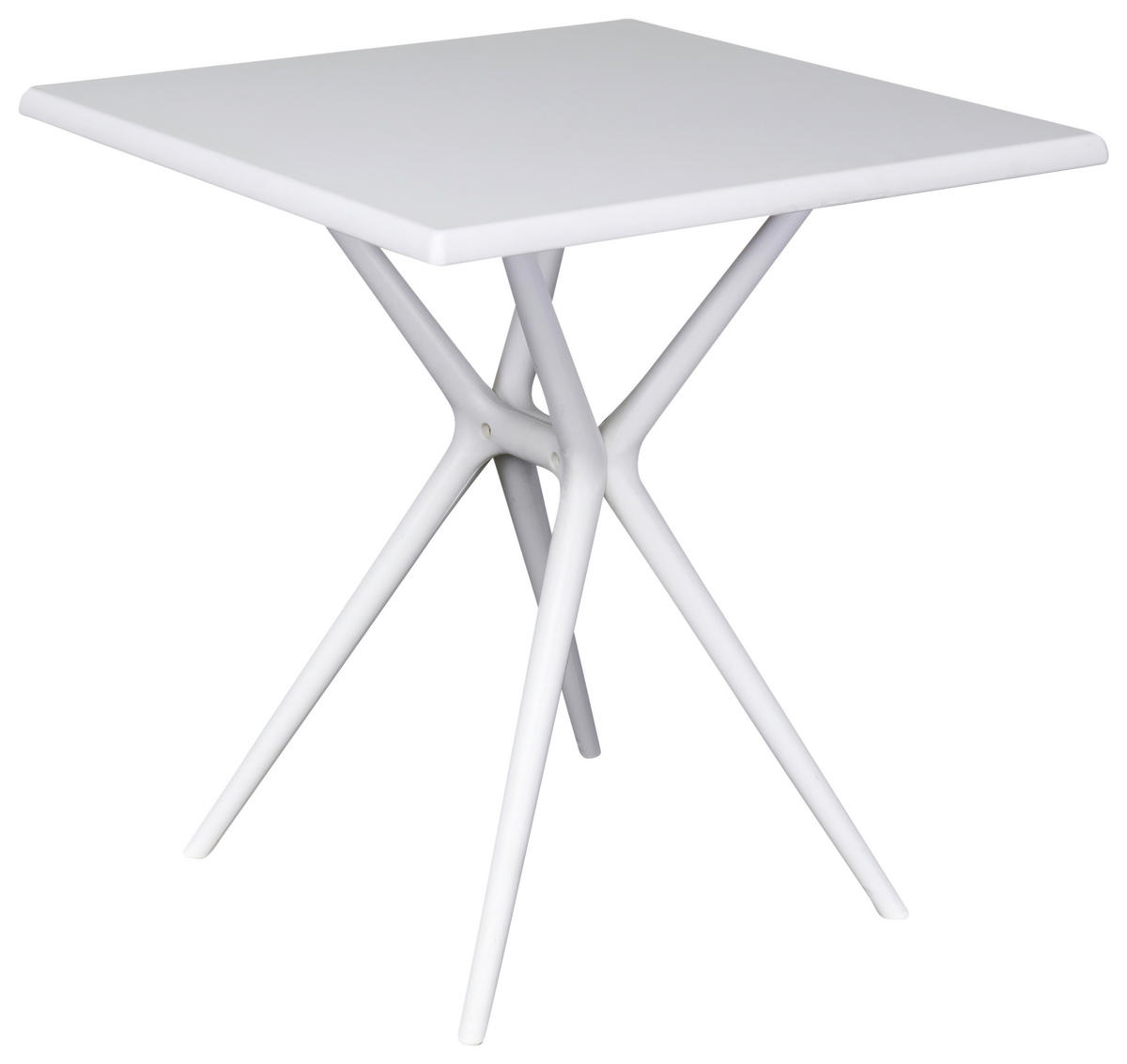 GARTENTISCH 70/70/74 cm Kunststoff quadratisch  - Weiß, Design, Kunststoff (70/70/74cm) - Ambia Garden