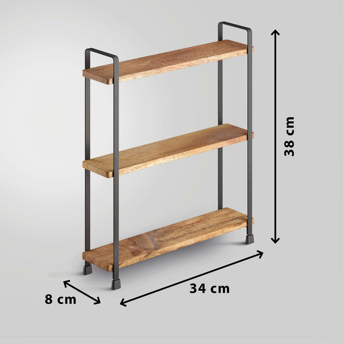 FŰSZERTARTÓ POLC - Basics (34/8/38cm) - Metaltex