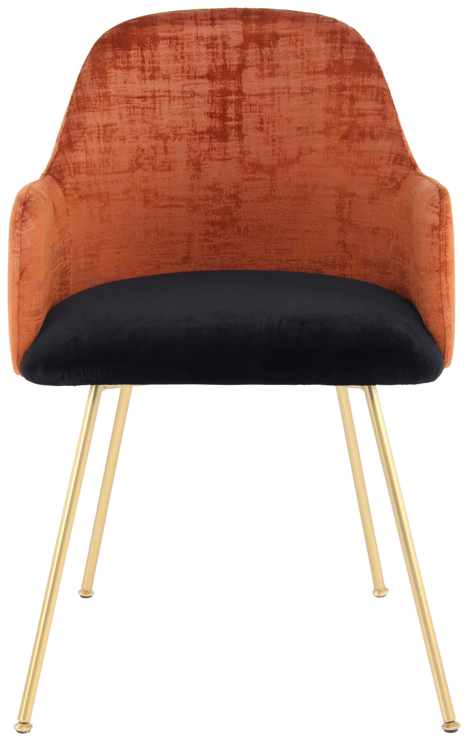 STOL MED ARMSTÖD järn  - guldfärgad, Design, metall/trä (53/85/50cm) - Kayoom