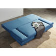 SCHLAFSOFA Flachgewebe Blau  - Chromfarben/Blau, Design, Kunststoff/Textil (194/73/91cm) - Xora