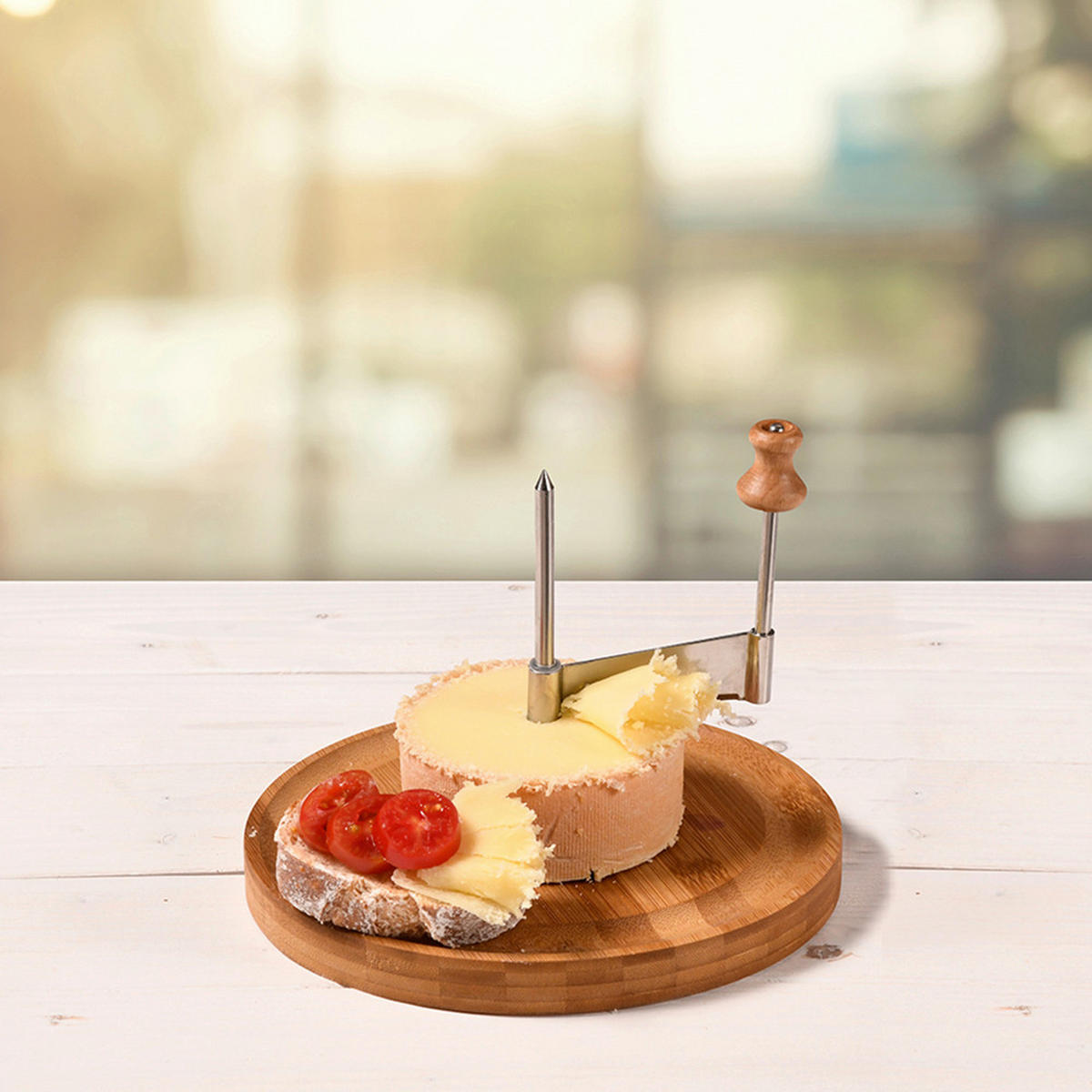 KÄSEHOBEL - Basics, Holz/Metall (22,5/22,7/5cm) - Kesper