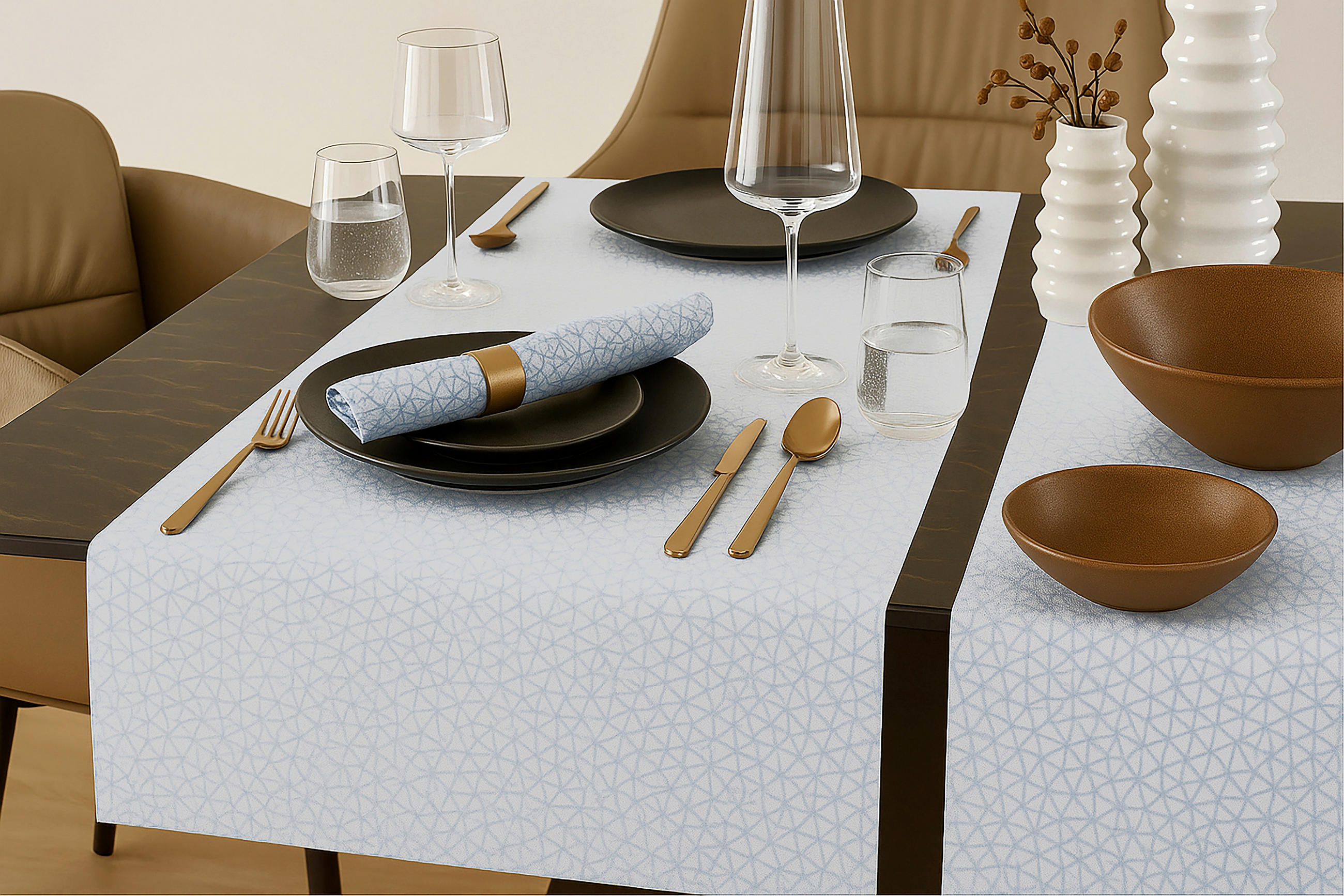 TISCHSET Sofia Textil Hellgrau 33/45 cm  - Hellgrau, Basics, Textil (33/45cm) - Dieter Knoll