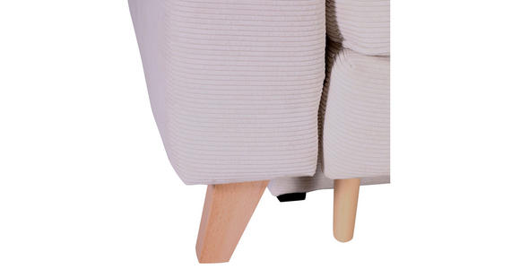 ECKSOFA Beige Flachgewebe - Beige/Buchefarben, Design, Holz/Textil (271/165cm) - Carryhome