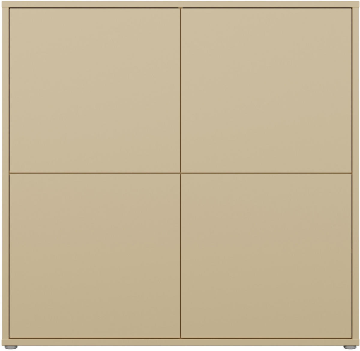 HIGHBOARD  124,5/121,5/34,9 cm  - Gelb/Grau, MODERN, Holzwerkstoff/Kunststoff (124,5/121,5/34,9cm) - Carryhome