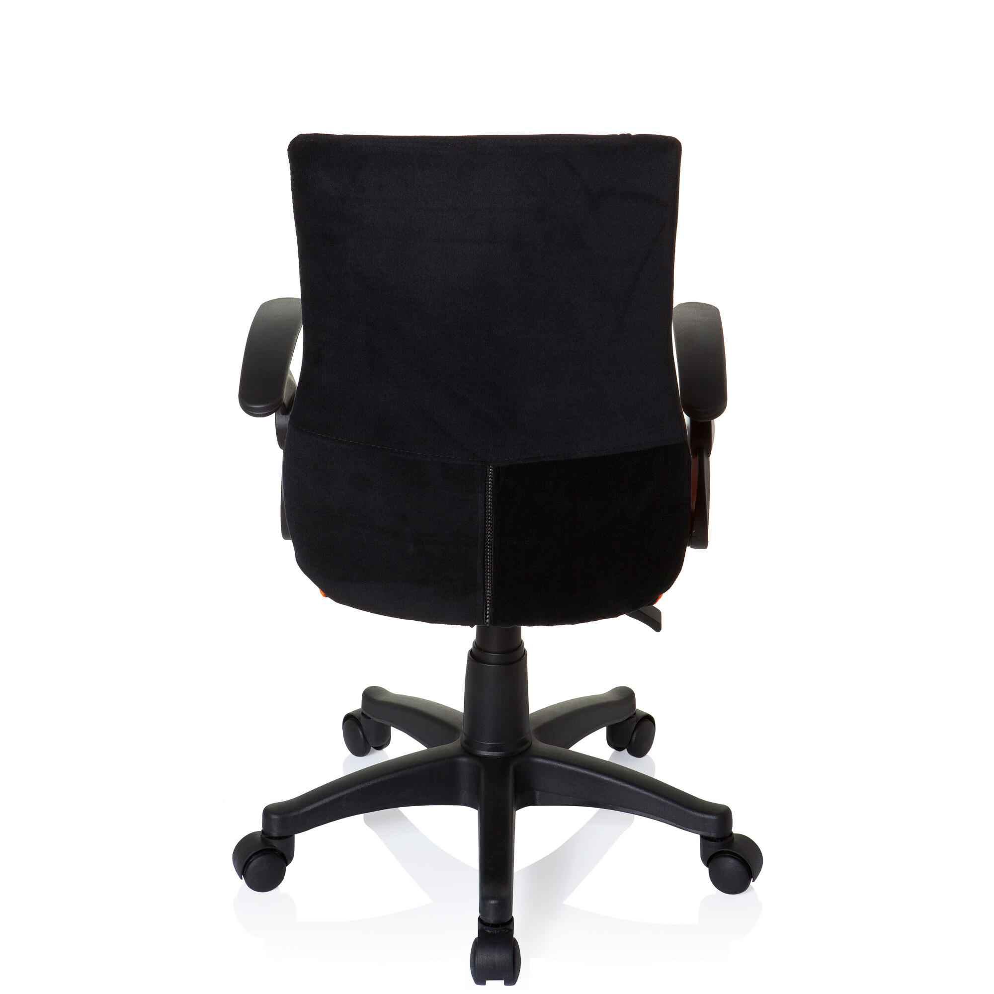 JUGENDDREHSTUHL Orange, Schwarz  - Schwarz/Orange, Basics, Kunststoff (50/87-97/40cm) - MID.YOU