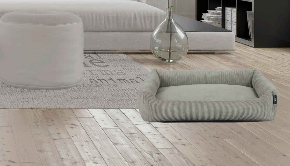 HUNDEKISSEN MILOW GRAU - Grau, KONVENTIONELL, Textil (70/49/15cm)