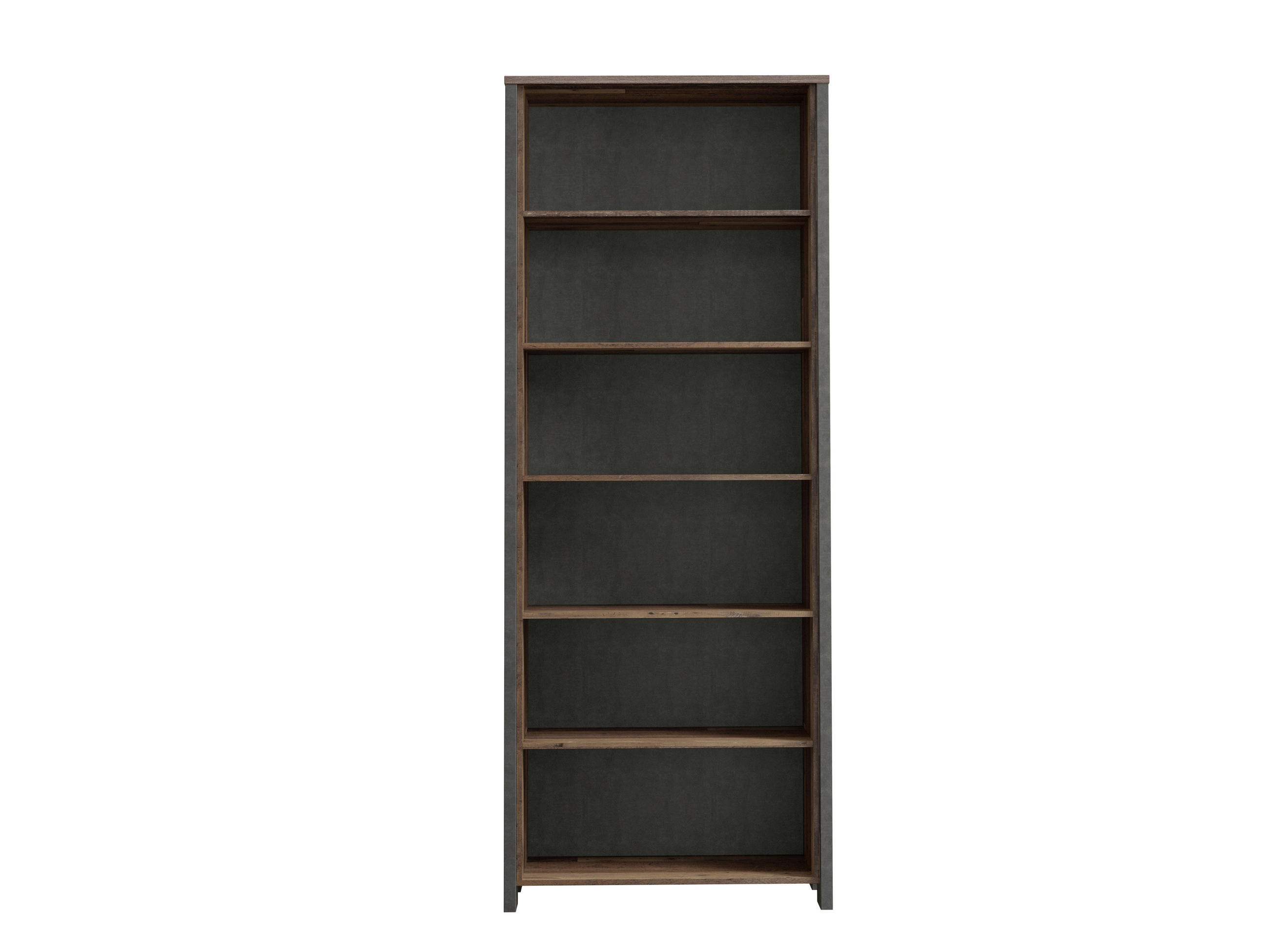 REGAL  86/220,1/42 cm Braun, Dunkelgrau  - Dunkelgrau/Braun, Basics, Holzwerkstoff/Kunststoff (86/220,1/42cm) - MID.YOU