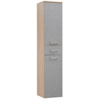 HOCHSCHRANK 32,7/159,1/35,3 cm  - Eichefarben/Grau, Basics, Holzwerkstoff/Metall (32,7/159,1/35,3cm) - Stylife