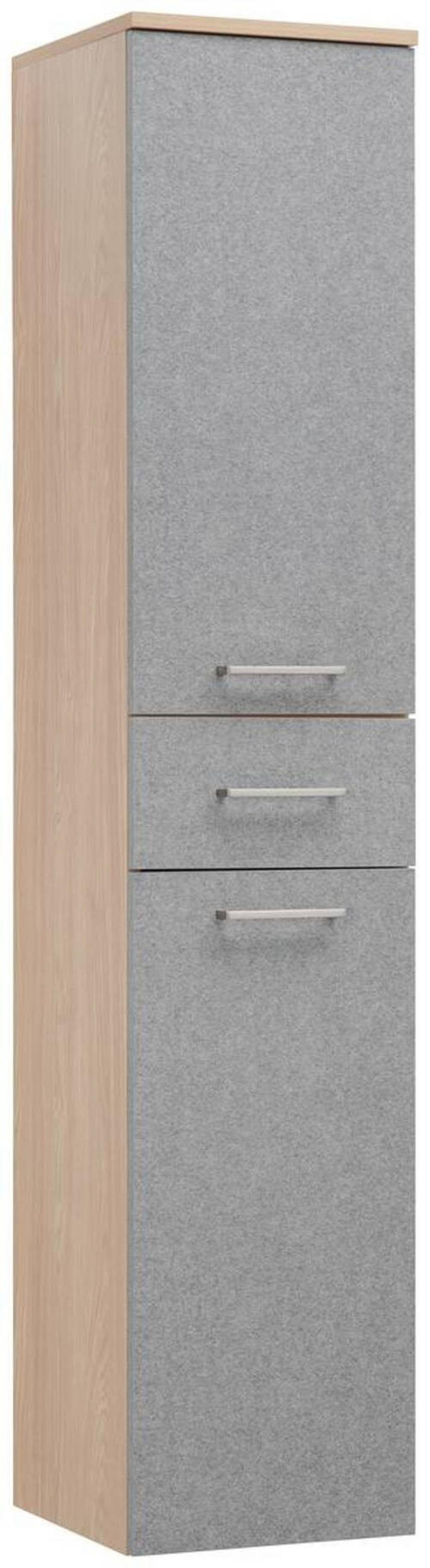 HOCHSCHRANK 32,7/159,1/35,3 cm  - Eichefarben/Grau, Basics, Holzwerkstoff/Metall (32,7/159,1/35,3cm) - Stylife