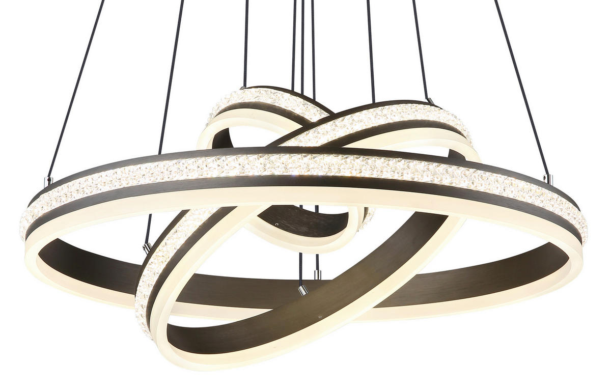 VISEČA LED-SVETILKA   //2700-6000 K/230 V/ - barve titana/opal, Design, kovina/umetna masa (60/120cm) - Globo